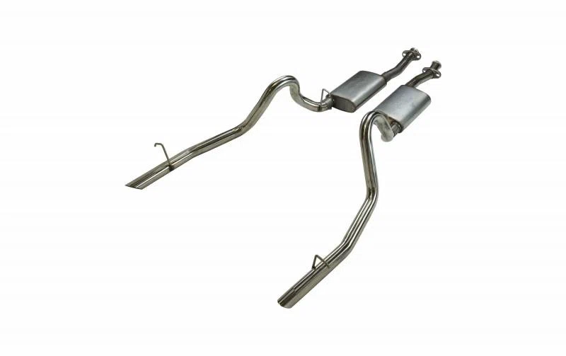 Cat Back Exhaust System 79-93 Mustang LX_ 94 -97 Split Rear Dual Exit 2.5 in